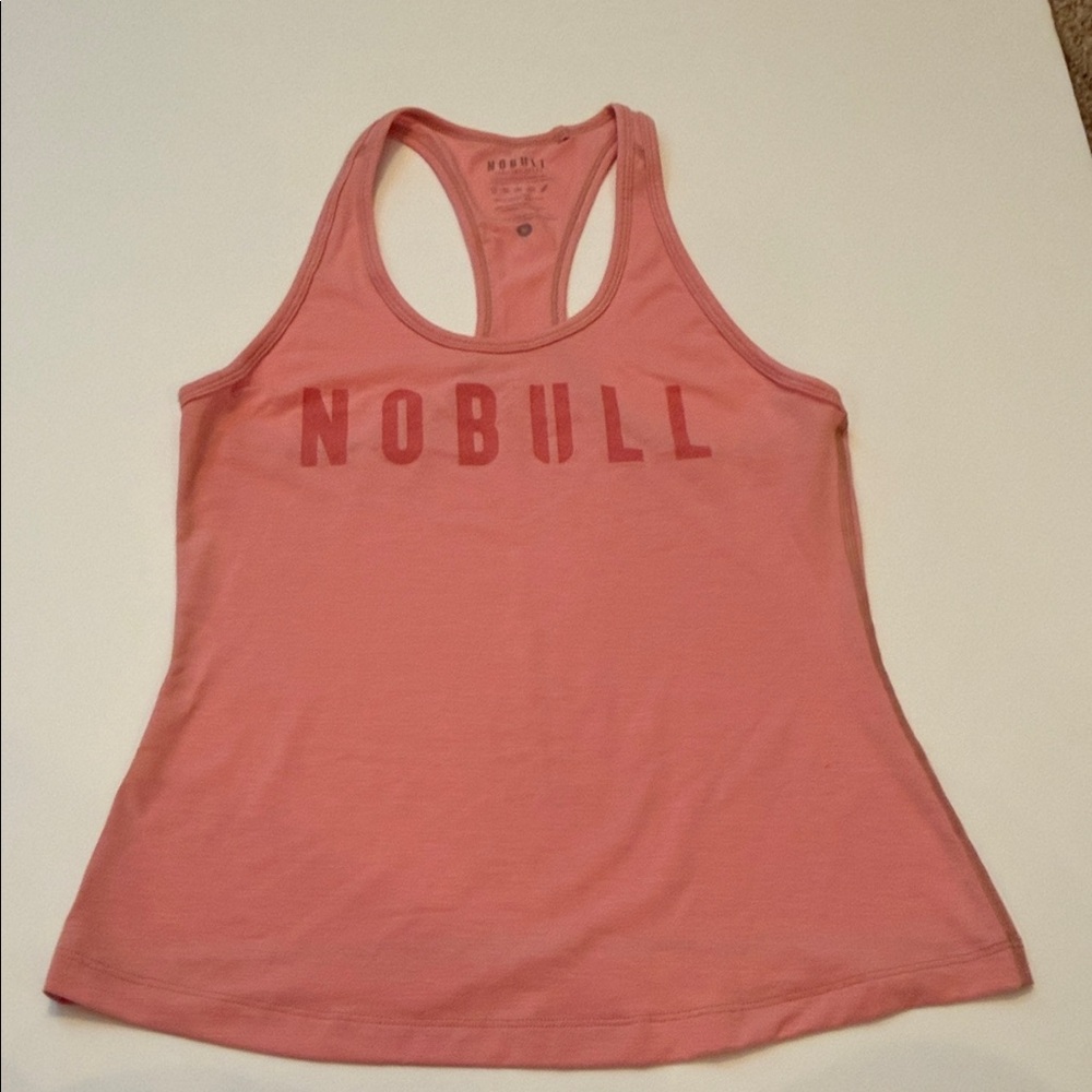 NOBULL Women's Light Coral Racerback Tank Top